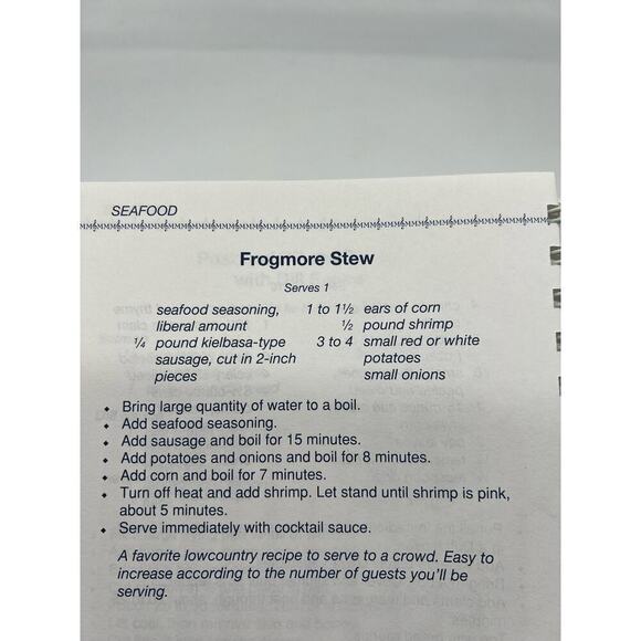 Vintage Charleston hardcover cookbook MUSIC MENUS & MAGNOLIAS - Picture 8 of 16